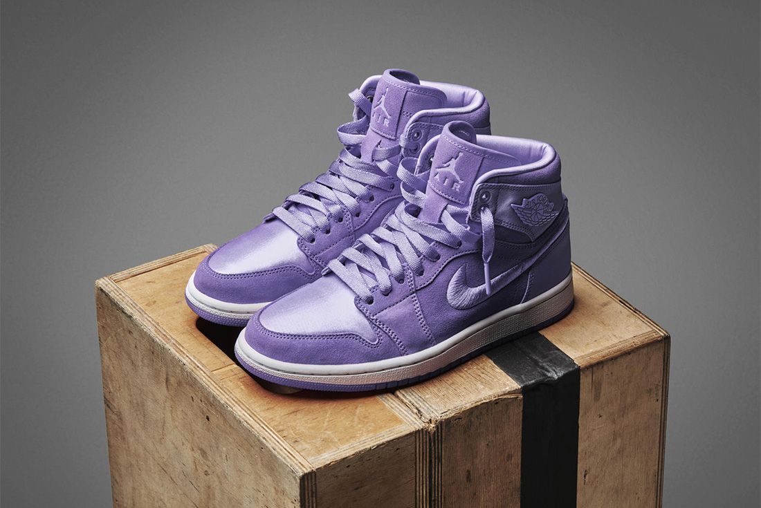 purple female jordans