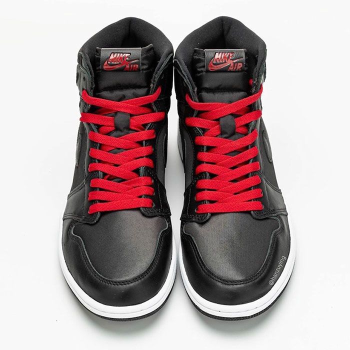 Detailed Look: Peep the Air Jordan 1 'Black Satin' Up Close - Sneaker ...