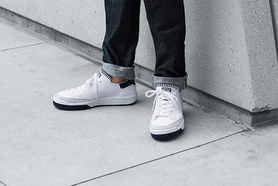 Adidas Rod Laver Primeknit Pk White On Feet 3
