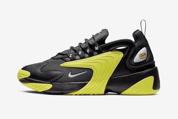 Nike Zoom 2K Dynamic Yellow Black Lateral