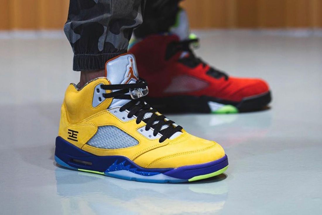 On-Foot Shots of the Air Jordan 5 'What 