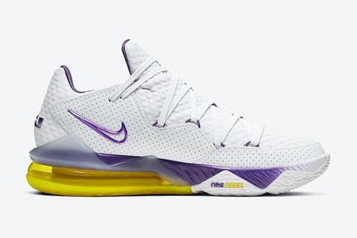 Nike Le Bron 17 Low Lakers Home Cd5007 102 Medial