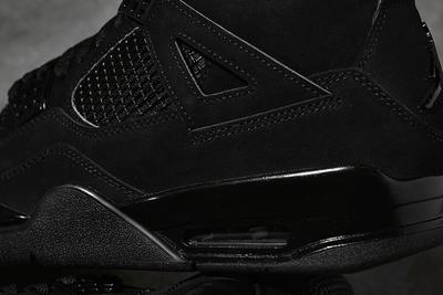 Air Jordan 4 Black Cat 2020 Retro Jd Sports Rear Detail