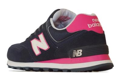 New Balance 574 Navy Pink Reverse 1
