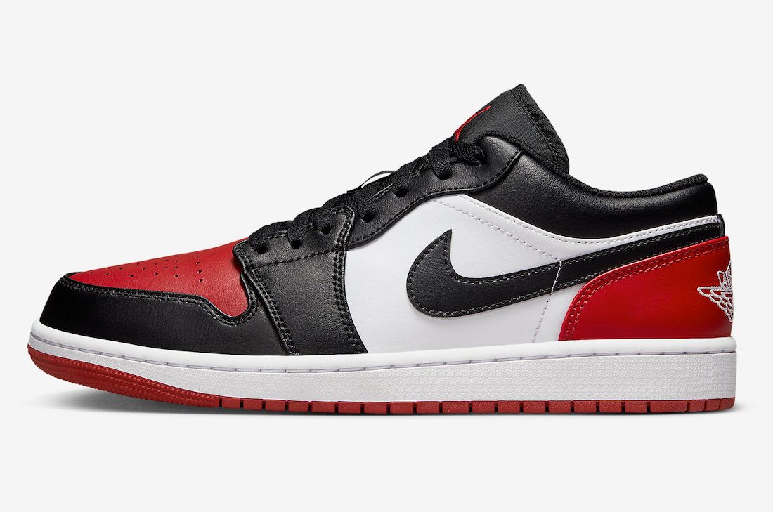 Official Images: Air Jordan 1 Low 'Bred Toe'