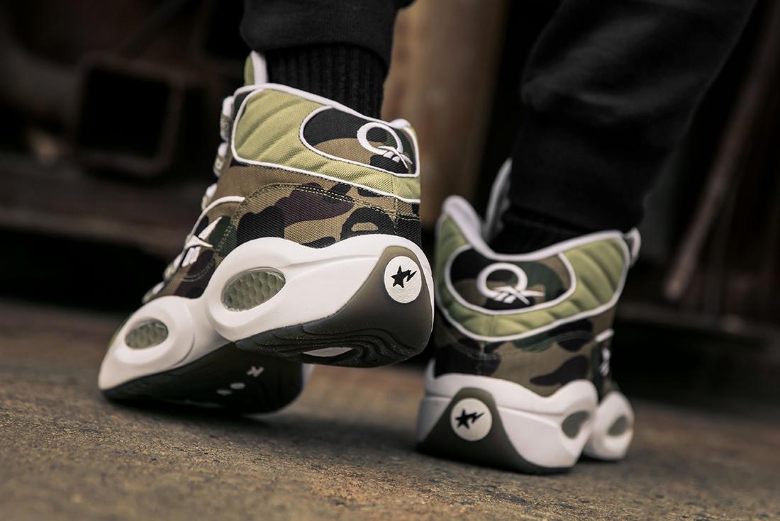 BAPE X mita Sneakers X Reebok Question Mid - Releases