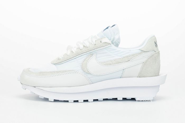 Sacai X Nike Ldwaffle White Lateral Side