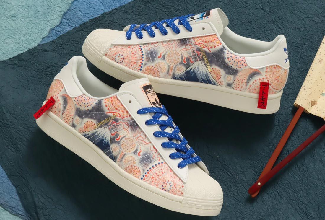 The atmos x adidas Superstar ‘Mt. Fuji’ Brings the Fireworks - Sneaker ...