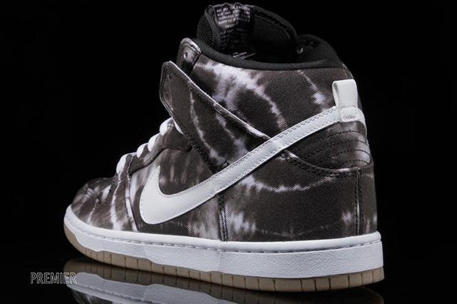 Nike Sb Dunk High Black White Tie Dye 5