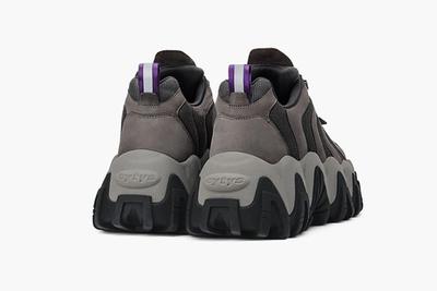 Eytys Halo Sneaker Nubuck Grey Rear Angle