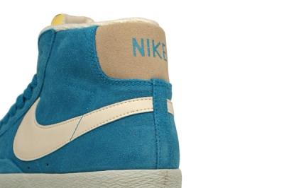 Nike Vntg Blazer Suede Blue Heel Detail 1