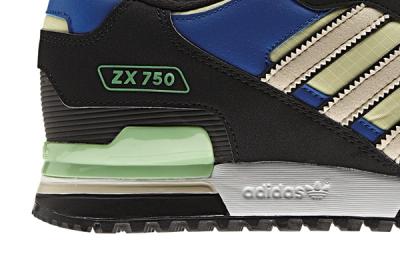 Adidas Blue Zx750 Side Details 1