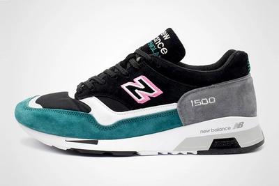 New Balance 1500 Made In England Teal Pink White Black 2