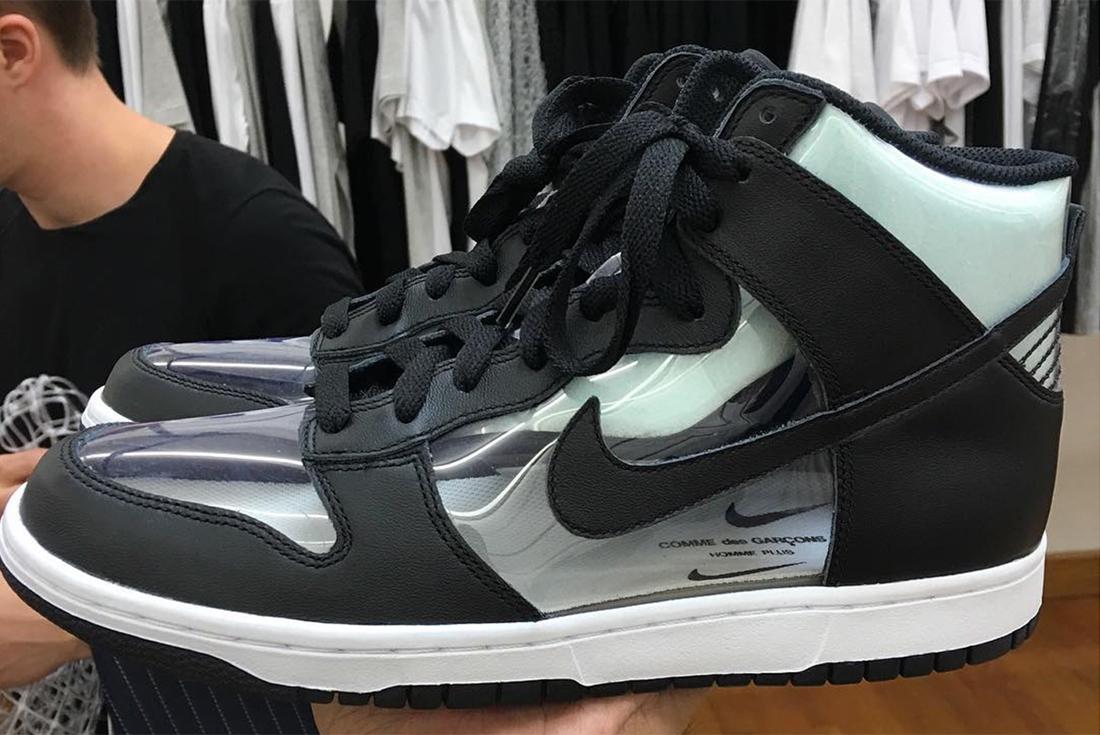 Comme Des Garçons X Nike Dunk High (Clear) - Releases