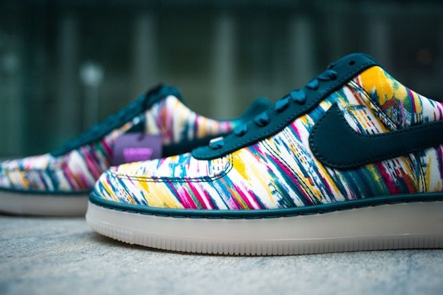 Liberty London Nike Air Force One Downtown Midnight Turquoise 1