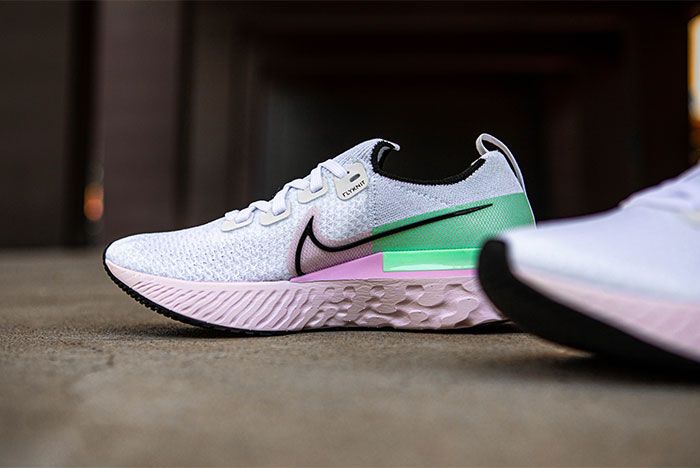 nike react infinity run flyknit iced lilac