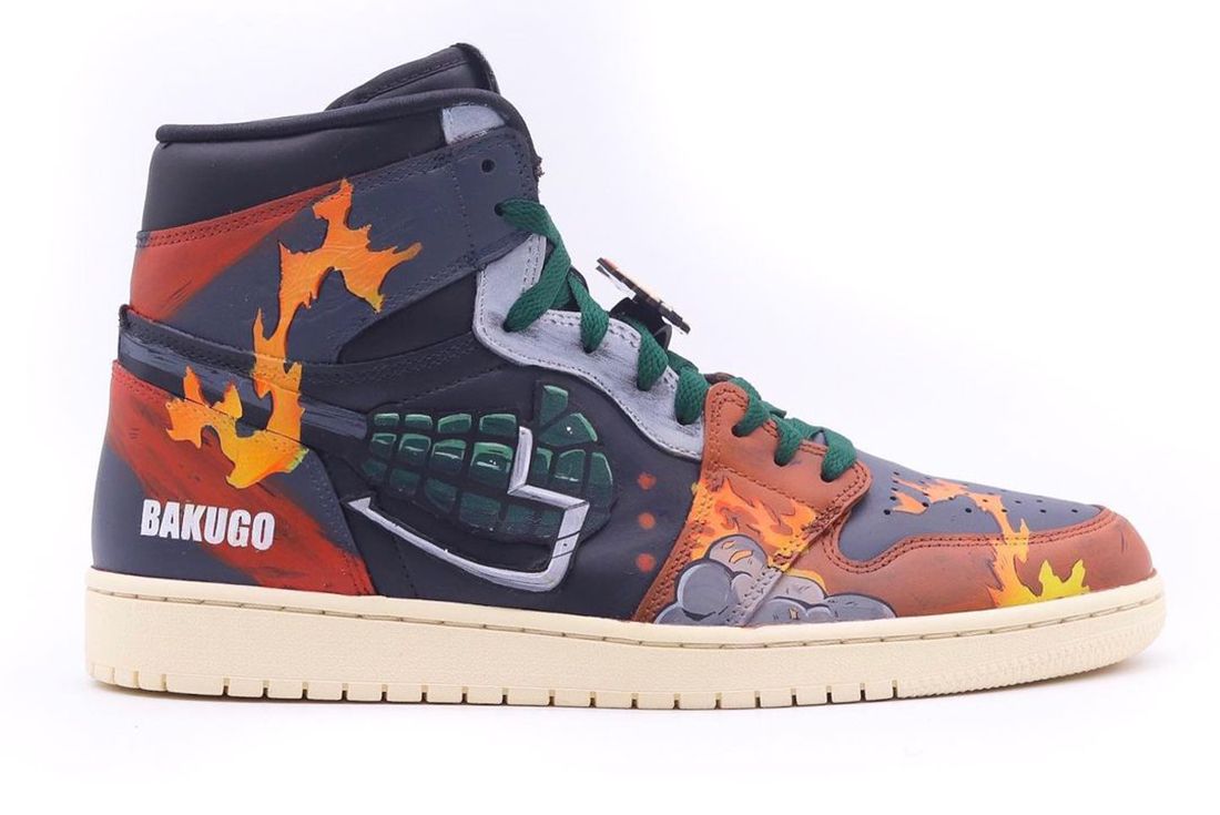 Behold The Epic Air Jordan 1 Custom Inspired By My Hero Academia - Sneaker  Freaker