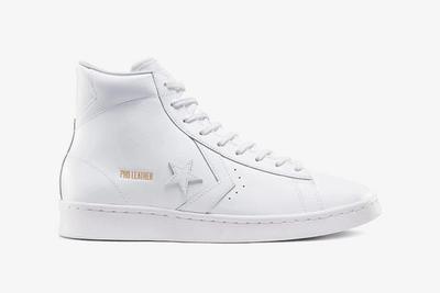 Converse Pro Leather Hi White Lateral