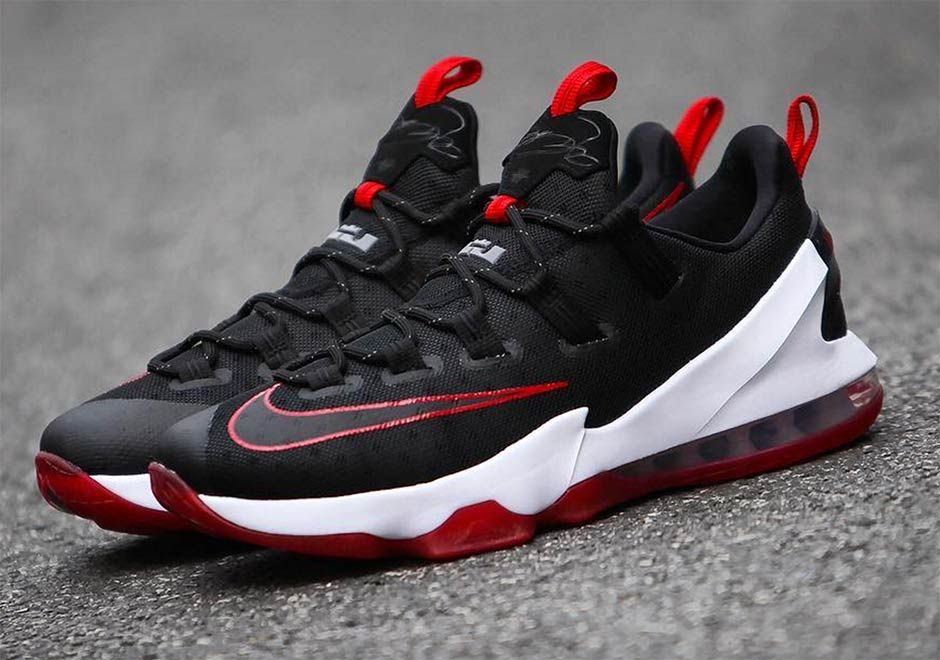 Nike Lebron 13 Low Black Red Detailed Look 3