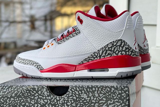 Release Date & Info: Air Jordan 3 'Cardinal Red' CT8532-126 - Sneaker ...