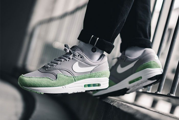 Nike Air Max 1 Fresh Mint Atmosphere Grey Ah8145 015 Side Shot 2