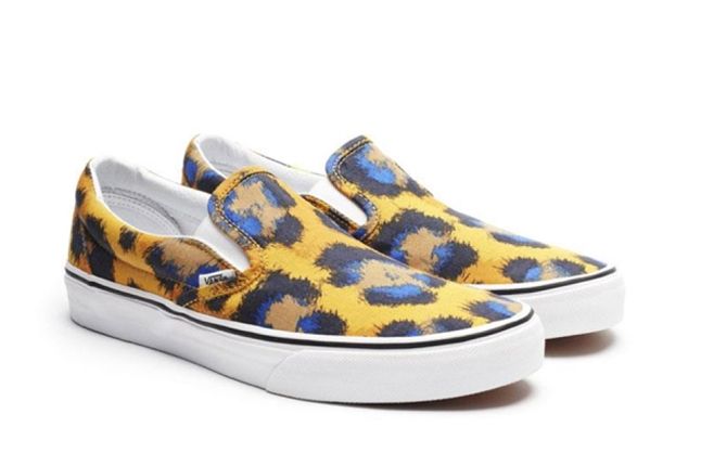 Kenzo X Vans Leopard Pack Yellow Blue Slip On 1