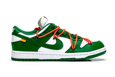 Off White Nike Dunk Low Pine Green Detailed Look 003 Side2