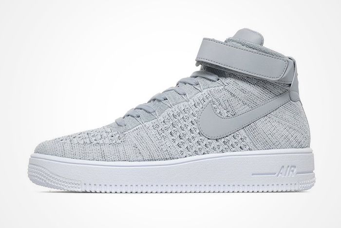 air force 1 flyknit grey