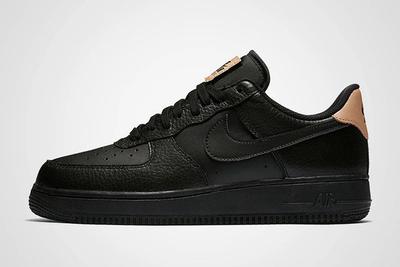 Nike Air Force 1 Low Black Leather Thumb