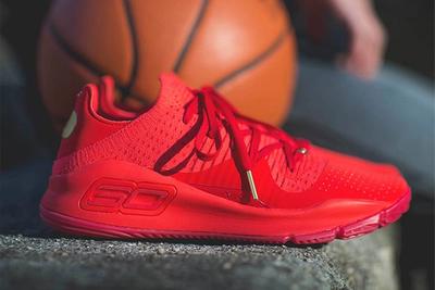 Under Armour Curry 4 Red Sneaker Freaker