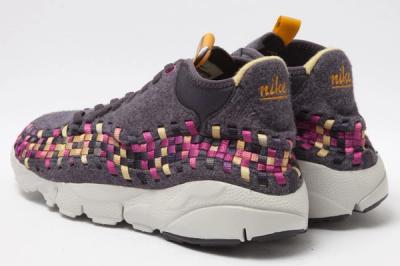 Nike Footscape Woven Chukka Gold Purple Wool Heel 1