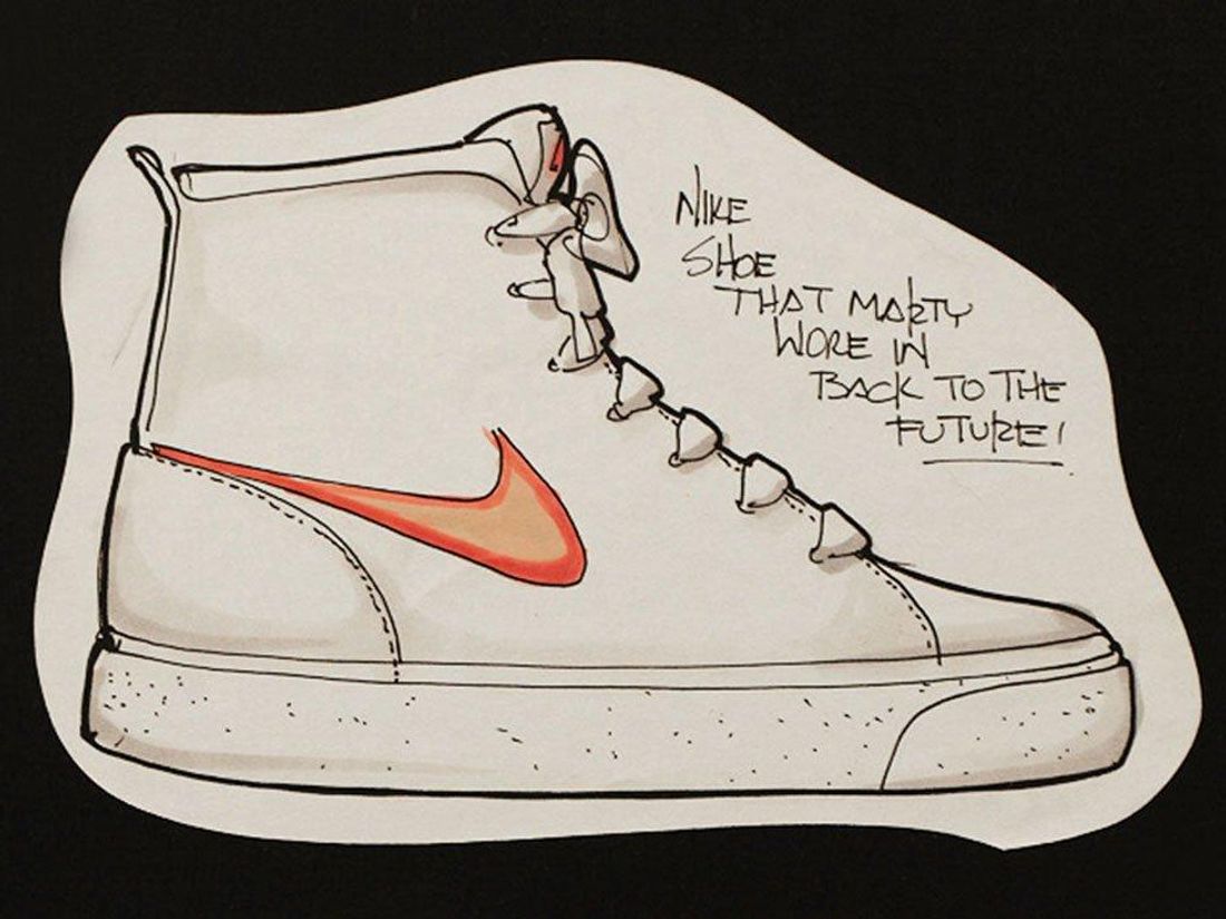 graan Maken Hangen Tinker Hatfield's First Sketches Of The Nike Mag Show Its Real Purpose -  Sneaker Freaker