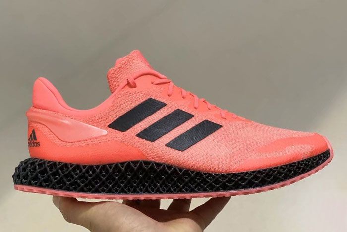 Adidas Futurecraft 4 D Solar Red Black In Hand