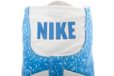 Nike Blazer Mid Decon Canvas Light Blue Heel 1