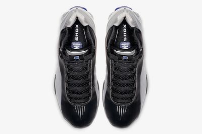 Nike Shox Bb4 Black Metallic Silver Purple At7843 001 Top