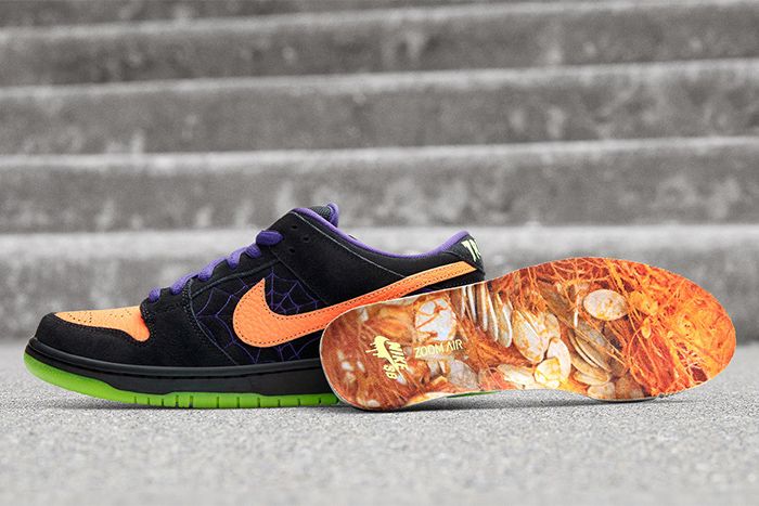 Nike Sb Dunk Low Night Of Mischief Halloween 2019 Release Date Insole