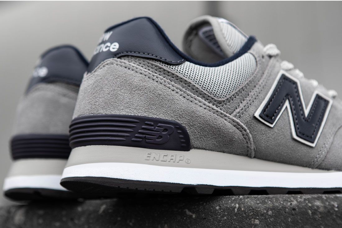 new balance 574 navy grey white