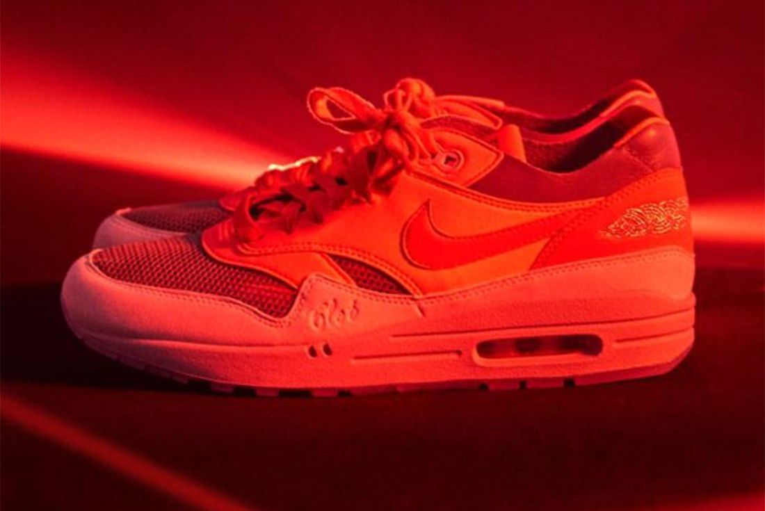 Nike CLOT x Air Max 1 'Kiss of Death - Solar Red