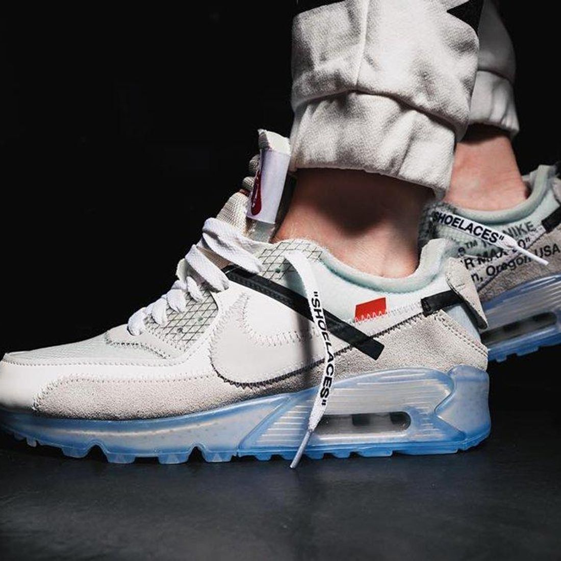 Off-White™ x Nike Air Max 90 Collab On-Foot
