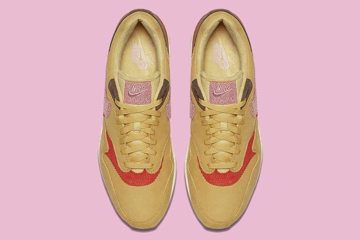 nike air max 1 crepe wheat gold rust pink