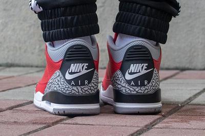 Air Jordan 3 Cement Red Fire Red All Star On Foot2