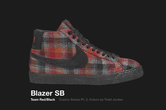 Nike Blazer Sb Team Red Custom Series 2006 1