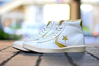 Converse Pro Leather White Gold 2