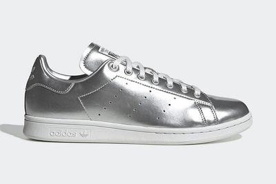 Adidas Stan Smith Silver Metal Fv4300 Lateral
