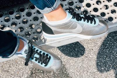 Nike Cortez Womens Metallic Silver 3