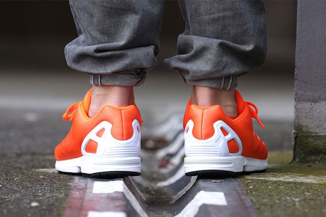 Adidas zx flux fashion orange fluo