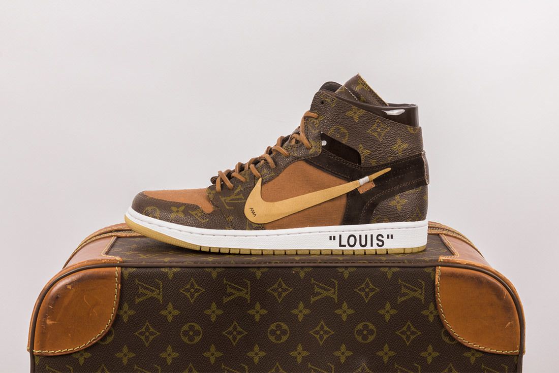 Jordan 1 Custom Louis Vuitton | semashow.com