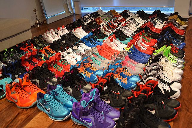 Lebron James Shoe Collection