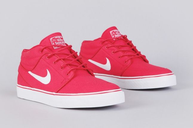 Nike SB Stefan Janoski Mid University Red White Releases