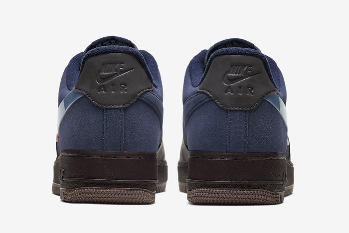 Nike Air Force 1 Burgundy Ash Celestine Blue Heels